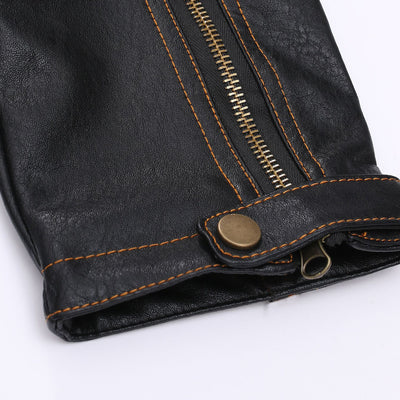 Best Quality Leather New Personalized Leather Clothes Slim Fit Multi Pocket Zipper co