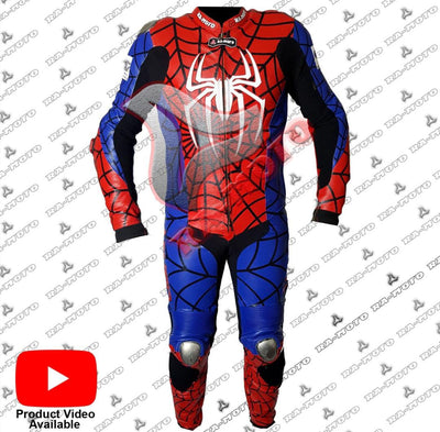 RA-15241 SPIDER MAN MOTORBIKE LEATHER SUIT